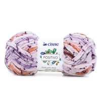 Fio Cisne Positivo 100g 8633 - roxo/laranja