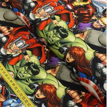 Tecido Estampado para Patchwork - Marvel : All Avengers III (0,50x1,40)