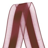 Fita Voal com Cetim VCE nº09 38mm - 10 Metros 1355 marsala