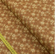 Tecido Estampado para Patchwork - Floral Doodle : Chocolate (0,50x1,40)