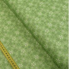 Tecido Estampado para Patchwork - Floral Doodle : Verde Grama (0,50x1,40)