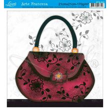 Papel para Arte Francesa Litoarte 21 X 21cm - AFQ 242 Bolsas