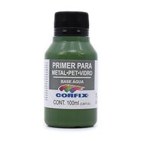 Primer Colorido para Metal Pet e Vidro Corfix - 100ml 331 verde oliva