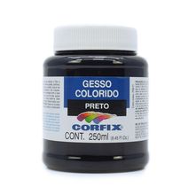 Gesso Colorido 250ml Corfix - Preto