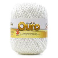 Linha Fial Ouro 100g 001 branco