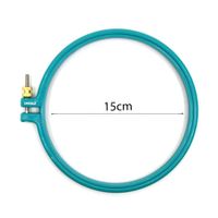 Bastidor de Plástico com Regulador Círculo 15cm - azul