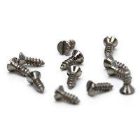 Parafuso Fenda Cabeça Chata 6,5x2,2mm - 20 Unidades Niquelado