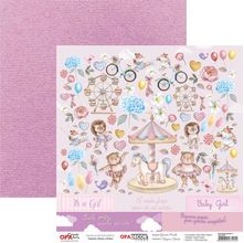 Folha para Scrapbook Dupla Face OPA - Parque Encantado III - 3253