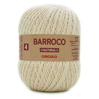 Barbante Barroco Natural 400g 4/4 4 fios -  677 m