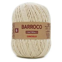 Barbante Barroco Natural 400g 4/6 6 fios - 452 m