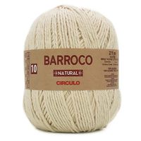 Barbante Barroco Natural 400g 4/10 10 fios - 271 m