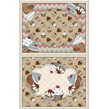 Tecido Estampado para Patchwork - Cupcakes : Jogo Americano (0,50x1,40)