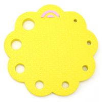 Tapete Boleador Flowerup 15cm
 Amarelo