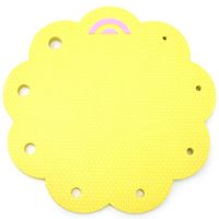 Tapete Boleador Flowerup 30cm  Amarelo