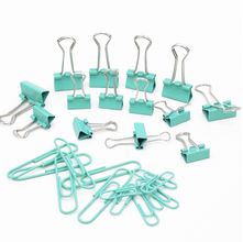 Kit Clips e Prendedores de Papel Aqua