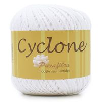 Linha Cyclone Purafibra 100g - 100% Viscose 001 branco