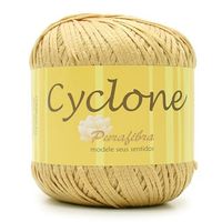 Linha Cyclone Purafibra 100g - 100% Viscose 002 - conhaque