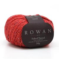 Fio Rowan Felted Tweed 50g - Lã, Alpaca e Viscose 198 zinnia