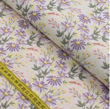 Tecido Estampado para Patchwork - Lavander Dream : Daisy (0,50x1,40)