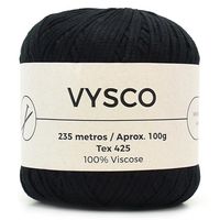 Linha Vysco 100g - 100% Viscose Preto