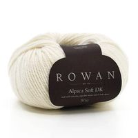 Fio Rowan Alpaca Soft DK 50g - Lã Merino e Alpaca 201 simply white