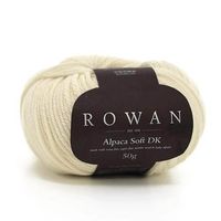 Fio Rowan Alpaca Soft DK 50g - Lã Merino e Alpaca 221 off white