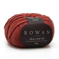 Fio Rowan Alpaca Soft DK 50g - Lã Merino e Alpaca 218 brick