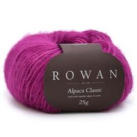 Fio Rowan Alpaca Classic 25g - Alpaca e Algodão 124 pink lips