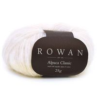 Fio Rowan Alpaca Classic 25g - Alpaca e Algodão 115 snowflake white