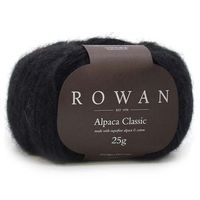 Fio Rowan Alpaca Classic 25g - Alpaca e Algodão 103 noir