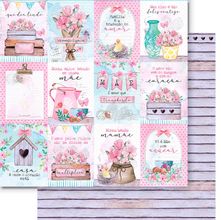 Folha para Scrapbook Dupla Face - Coleção Carinho - Tags - SD-1239