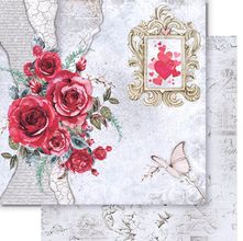 Folha para Scrapbook Dupla Face Elôi Fachado - Coleção Red Roses - Amor não se Mede - SD-1241