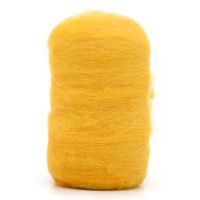 Lã Merino para Feltragem 25g - Fios da Fazenda F42 amarelo girassol