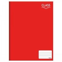 Caderno Brochurão Capa Dura 96 Folhas - Foroni  Vermelho