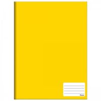 Caderno 1/4 Capa Dura Lisa 96 folhas - Foroni Amarelo