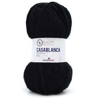 Fio Casablanca Pingouin 100g - Acrílico, Lã e Mohair 0100 preto