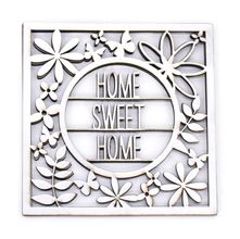 Aplique Chipboard Home Sweet Home CH-233 - Arte Fácil