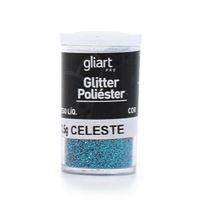 Glitter Poliéster 3,5g - Gliart Azul celeste