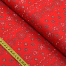 Tecido Estampado para Patchwork - Natal : Flocos de Neve 2527 (0,50x1,50)