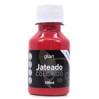 Jateado Colorido 100ml - Gliart Vermelho