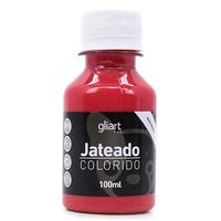 Jateado Colorido 100ml - Gliart Vermelho