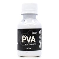 Tinta PVA Cintilante 100ml - Gliart 008 - branco