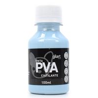 Tinta PVA Cintilante 100ml - Gliart 083 - azul claro