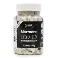 Tinta Mármore Líquido 100ml - Gliart Branco carrara