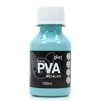 Tinta PVA Metálica 100ml - Gliart Azul turquesa