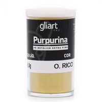 Purpurina em Pó Gliart Ouro rico