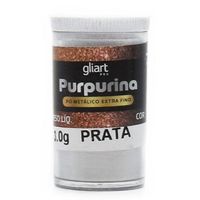 Purpurina em Pó Gliart Prata