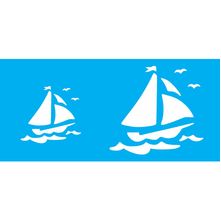 Stencil Jóia 7 x 15 cm - JX-559 Barcos