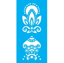 Stencil Jóia 7 x 15 cm - JX-572 Mandala
