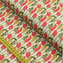 Tecido Estampado para Patchwork - Temperando : Pimentas e Pimentões (0,50x1,40)